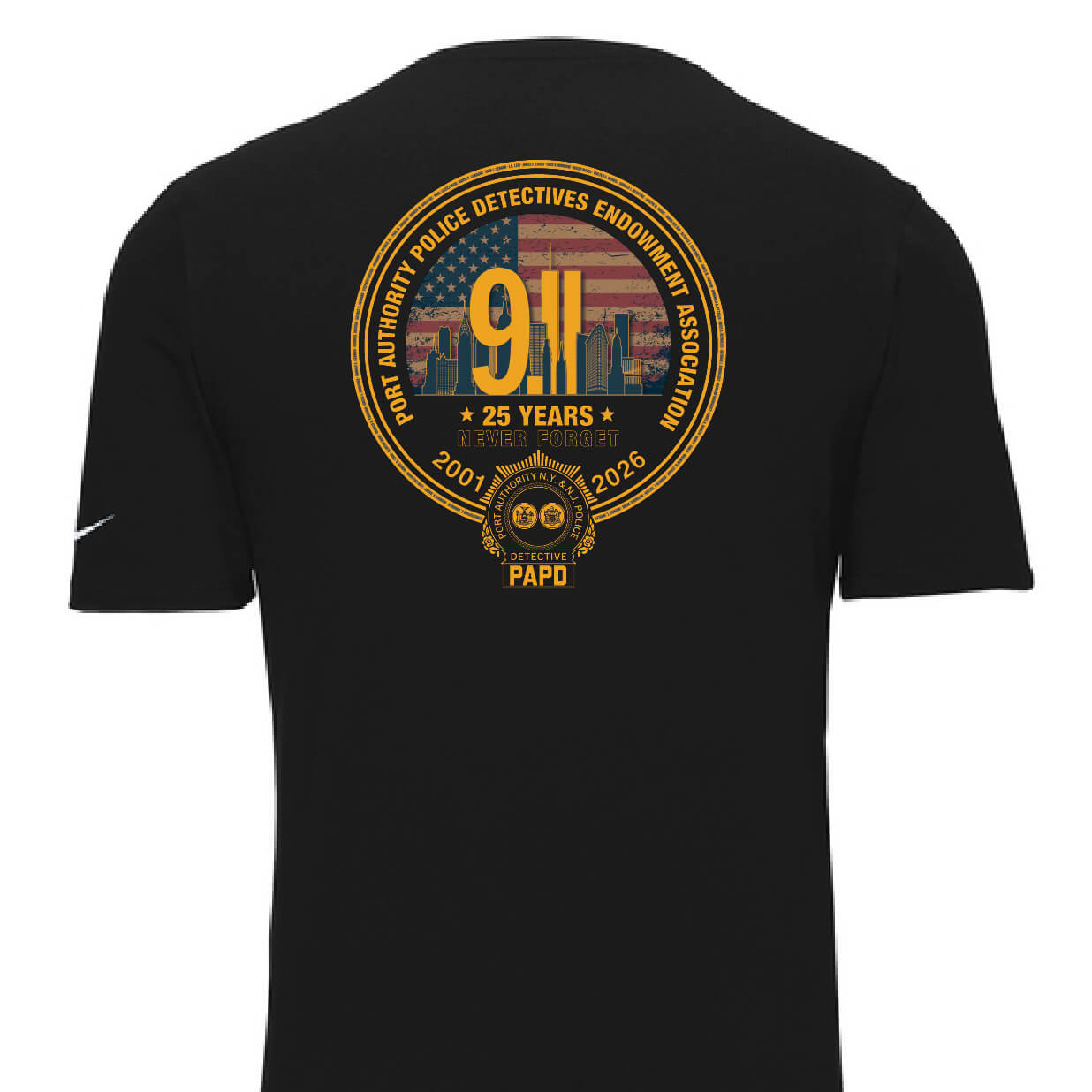Black Nike Dri-FIT Cotton/Poly Tee Back