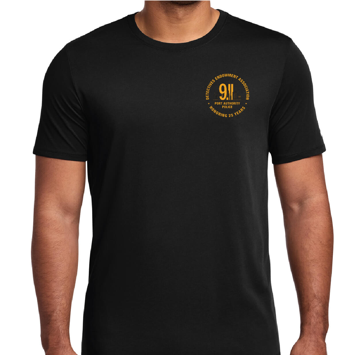 Black Nike Dri-FIT Cotton/Poly Tee Front